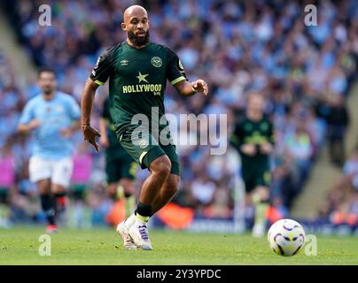 Manchester, Großbritannien. September 2024. Bryan Mbeumo aus Brentford während des Premier League-Spiels im Etihad Stadium in Manchester. Der Bildnachweis sollte lauten: Andrew Yates/Sportimage Credit: Sportimage Ltd/Alamy Live News Stockfoto