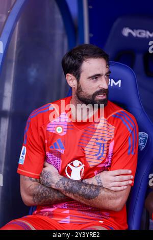 Juventus’ italienischer Torhüter Carlo Pinsoglio während des Fußballspiels der Serie A Empoli gegen Juventus im Carlo Castellani-Stadion am 14. September 2024 in Empoli. Stockfoto