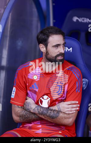 Juventus’ italienischer Torhüter Carlo Pinsoglio während des Fußballspiels der Serie A Empoli gegen Juventus im Carlo Castellani-Stadion am 14. September 2024 in Empoli. Stockfoto