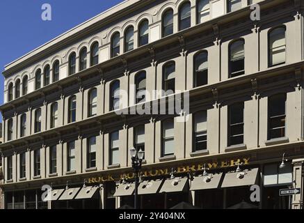 Historisches Gebäude im Zentrum von Portland, Oregon, USA, Nordamerika Stockfoto