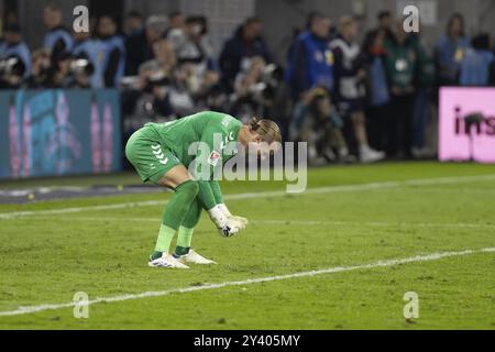 Dominik Reinmann (1. FC Magdeburg, Torwart #1), 2. Bundesliga, 1. FC Köln, 1. FC Magdeburg am 09/2024 im RheinEnergieStadion in Köln GE Stockfoto