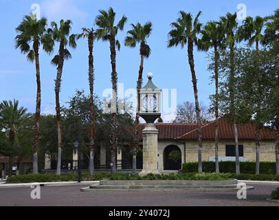 Park in der Altstadt von St. Augustine, Florida, USA. Augustine, Florida, USA, Nordamerika Stockfoto