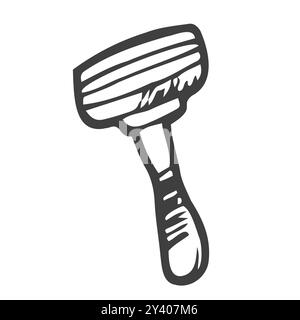 Vektor Hand gezeichnet Razor Umriss Doodle Symbol. Skizzendarstellung für Rasiermesser Stock Vektor