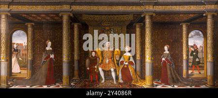 Die Familie von Heinrich VIII., anonym, um 1545 Stockfoto