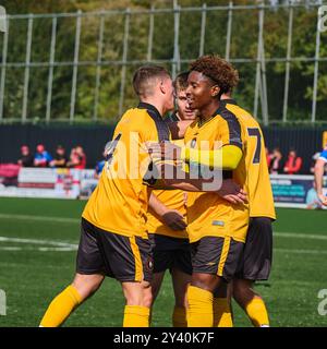 Rushall Olympic gegen Sheffield FC FA Cup (zweite Qualifikationskrawatte) Stockfoto