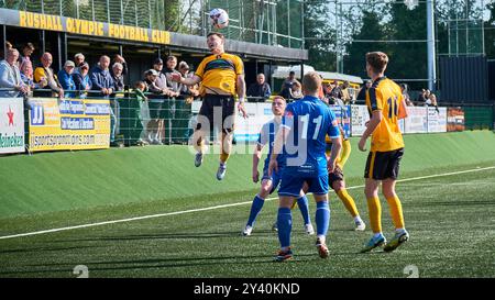 Rushall Olympic gegen Sheffield FC FA Cup (zweite Qualifikationskrawatte) Stockfoto