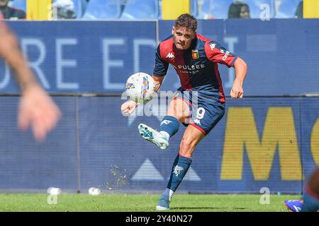 Vitor Manuel Carvalho Oliveira (Genua) während des Spiels Genua CFC vs AS Roma, italienische Fußball Serie A in Genua, Italien, 15. September 2024 Stockfoto