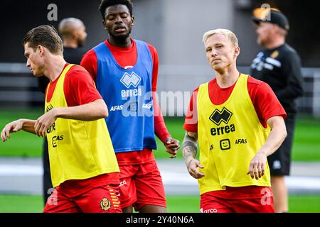 Gent, Belgien. September 2024. Mechelens Patrick Pflucke wurde vor einem Fußballspiel zwischen KAA Gent und KV Mechelen in Gent am siebten Tag der Saison 2024-2025 der ersten Liga der „Jupiler Pro League“ der belgischen Meisterschaft am Sonntag, den 15. September 2024, in Gent dargestellt. BELGA FOTO TOM GOYVAERTS Credit: Belga Nachrichtenagentur/Alamy Live News Stockfoto