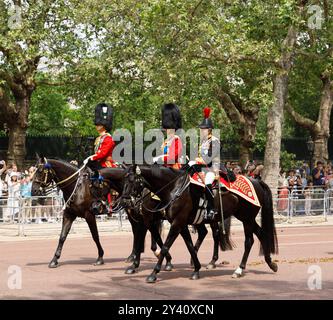 Prinz William, Prinzessin Royal, Prinz Edward, Trooping the Color, Juni 2023, London Stockfoto