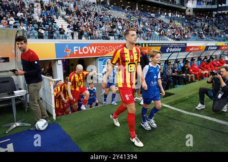 Gent, Belgien. September 2024. Mechelens Toon Raemaekers wurde vor einem Fußballspiel zwischen KAA Gent und KV Mechelen in Gent am siebten Tag der Saison 2024-2025 der ersten Liga der „Jupiler Pro League“ der belgischen Meisterschaft am Sonntag, den 15. September 2024, in Gent abgebildet. BELGA FOTO KURT DESPLENTER Credit: Belga Nachrichtenagentur/Alamy Live News Stockfoto