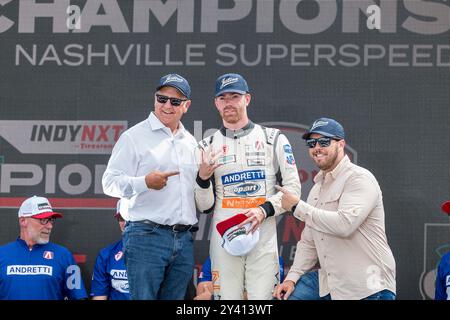 Libanon, TN, USA. September 2024. Nashville Superspeedway ist Austragungsort des Big Machine Music City Grand Prix von Gainbridge im Libanon, TN. (Kreditbild: © Walter G. Arce Sr./ASP via ZUMA Press Wire) NUR REDAKTIONELLE VERWENDUNG! Nicht für kommerzielle ZWECKE! Quelle: ZUMA Press, Inc./Alamy Live News Stockfoto