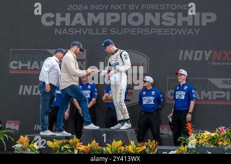 Libanon, TN, USA. September 2024. Nashville Superspeedway ist Austragungsort des Big Machine Music City Grand Prix von Gainbridge im Libanon, TN. (Kreditbild: © Walter G. Arce Sr./ASP via ZUMA Press Wire) NUR REDAKTIONELLE VERWENDUNG! Nicht für kommerzielle ZWECKE! Quelle: ZUMA Press, Inc./Alamy Live News Stockfoto