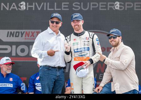 Libanon, TN, USA. September 2024. Nashville Superspeedway ist Austragungsort des Big Machine Music City Grand Prix von Gainbridge im Libanon, TN. (Kreditbild: © Walter G. Arce Sr./ASP via ZUMA Press Wire) NUR REDAKTIONELLE VERWENDUNG! Nicht für kommerzielle ZWECKE! Quelle: ZUMA Press, Inc./Alamy Live News Stockfoto