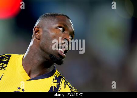 Monza, Italien. September 2024. Marcus Thuram von Inter Mailand während des Fußballspiels der Serie A zwischen Monza und Inter im U-Power-Stadion in Mailand, Norditalien - Sonntag, den 15. September 2024. Sport - Fußball . (Foto: Spada/LaPresse) Credit: LaPresse/Alamy Live News Stockfoto