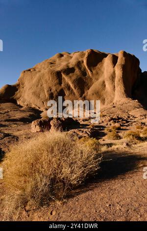 Die Provinz Ouarzazate an der Grenze zur Wüste ist reich an historischen Zeugnissen und bezaubernden Landschaften Berbers Marokko, Nordafrika Stockfoto