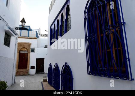 Rabat, Komplex der Kasbah der Udayas. Marokko, Afrika. Erbaut im 12. Jahrhundert von den Almoraviden und befestigt, um feindlichen Angriffen zu widerstehen Stockfoto