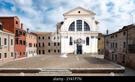 Venedig, Italien, Chiesa di San Trovaso im Viertel Dorsoduro, nur Edtorial. Stockfoto