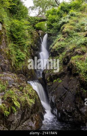 Wasserfall der Aira Force, Watermillock, im Lake District Stockfoto
