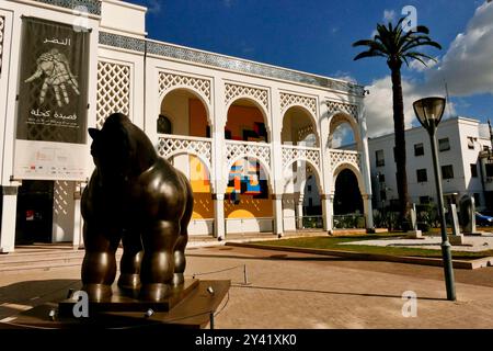 Die Nouvelle Ville von Rabat, modernes Viertel mit Kolonialarchitektur, Marokko, Nordafrika Stockfoto