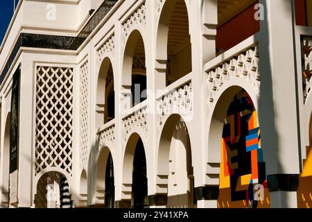 Die Nouvelle Ville von Rabat, modernes Viertel mit Kolonialarchitektur, Marokko, Nordafrika Stockfoto