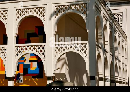 Die Nouvelle Ville von Rabat, modernes Viertel mit Kolonialarchitektur, Marokko, Nordafrika Stockfoto