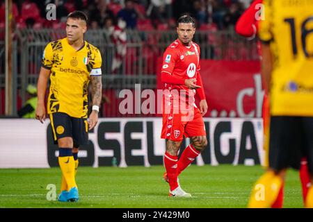 Monza, Italie. September 2024. Armando Izzo (AC Monza) während des italienischen Meisterschaftsspiels Serie A zwischen AC Monza und FC Internazionale am 15. September 2024 im U-Power Stadion in Monza, Italien - Foto Morgese-Rossini/DPPI Credit: DPPI Media/Alamy Live News Stockfoto