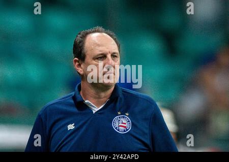 BA - SALVADOR - 09/15/2024 - BRASILIANISCHE A 2024, BAHIA x ATLETICO-MG - Rogerio CENI, Bahia Trainer, während eines Spiels gegen Atletico-MG im Fonte Nova Stadion für die brasilianische A 2024 Meisterschaft. Foto: Jhony Pinho/AGIF Stockfoto