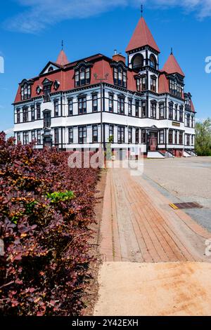 Lunenburg Academy, National Historic Site, historisches Schulgebäude, Architektur des Zweiten Reiches, Nova Scotia, Kanada Stockfoto