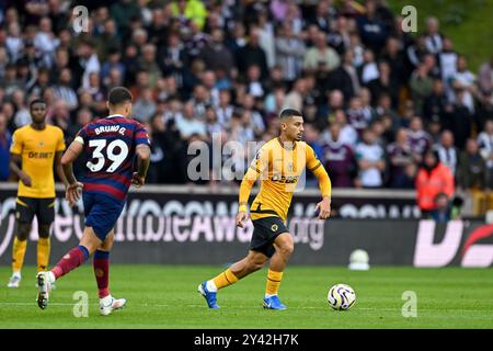 Wolverhampton, Großbritannien. September 2024. Andre of Wolves während des Premier League-Spiels zwischen Wolverhampton Wanderers FC und Newcastle United FC am 15. September 2024 in Molineux in Wolverhampton, England. (Richard Callis/SPP) Credit: SPP Sport Press Photo. /Alamy Live News Stockfoto