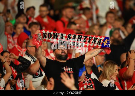 5. September 2024; Hampden Park, Glasgow, Schottland: Nations League Group A Football, Schottland gegen Polen; polnische Fans Stockfoto