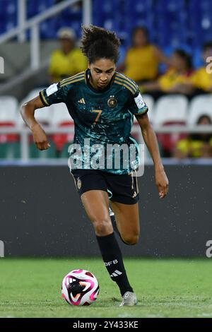 Cali, Kolumbien. September 2024. Olympiastadion von Pascual Guerrero Cora Zicai, Deutschland, während des Spiels zwischen den Vereinigten Staaten und Deutschland, für das Viertelfinale der FIFA U-20 Frauen-Weltmeisterschaft Kolumbien 2024, im Olympiastadion Pascual Guerrero, diesen Sonntag, den 15. 30761 (Alejandra Arango/SPP). /Alamy Live News Stockfoto