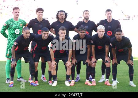 Girona, Spanien. 15. September 2024; Estadi Montilivi, Girona, Spanien, Spanisch La Liga Fußball, Girona versus Barcelona; Credit: Action Plus Sports Images/Alamy Live News Stockfoto