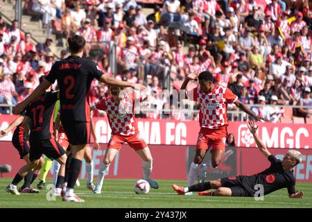 Girona, Spanien. 15. September 2024; Estadi Montilivi, Girona, Spanien, spanischer La Liga Fußball, Girona gegen Barcelona; Tsygankov Girona FC Spieler Credit: Action Plus Sports Images/Alamy Live News Stockfoto