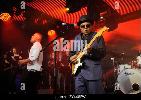 DATEIBILDER: UK. Juli 2015. LONDON, ENGLAND – 17. JULI: Tito Jackson tritt am 17. Juli 2015 in London auf. CAP/MAR © Martin Harris/Capital Pictures Credit: Capital Pictures/Alamy Live News Stockfoto