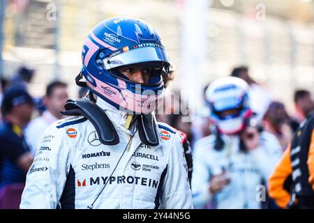 Baku, Aserbaidschan. September 2024. #23 Alexander Albon (THA, Williams Racing), Formel 1 Grand Prix von Aserbaidschan auf dem Baku City Circuit am 15. September 2024 in Baku, Aserbaidschan. (Foto von HOCH ZWEI) Credit: dpa/Alamy Live News Stockfoto