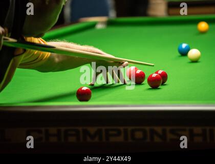 Kalkutta, Indien. September 2024. Die West Bengal Billiards Association (WBBA) hat in Zusammenarbeit mit der Billiards and Snooker Federation of India (BSFI) vom 10. Bis 15. September 2024 das Bengal Snooker League & Pro-am Snooker Turnier im renommierten Saturday Club organisiert. Magic Cannons and Rockets, die beiden Teams kämpfen um das Finale, in dem Team Magic Cannons gewinnt. (Foto von Amlan Biswas/Pacific Press) Credit: Pacific Press Media Production Corp./Alamy Live News Stockfoto