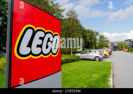 Billund, Dänemark. September 2024. Außenansicht des LEGO House Gebäudes in Billund, Dänemark, am 11. September 2024. (Foto: Manuel Romano/NurPhoto) Credit: NurPhoto SRL/Alamy Live News Stockfoto