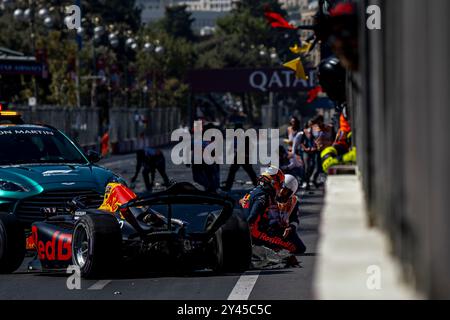 Baku, Aserbaidschan, 16. September 2024, Kush Maini, Teilnahme am Renntag, Runde 17 der Formel-1-Meisterschaft 2024. Quelle: Michael Potts/Alamy Live News Stockfoto