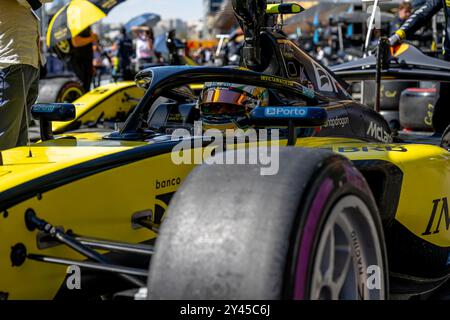 Baku, Aserbaidschan, 16. September 2024, Gabriel Bortoleto, Teilnahme am Renntag, Runde 17 der Formel-1-Meisterschaft 2024. Quelle: Michael Potts/Alamy Live News Stockfoto