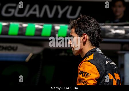 Baku, Aserbaidschan, 16. September 2024, Gabriel Bortoleto, Teilnahme am Renntag, Runde 17 der Formel-1-Meisterschaft 2024. Quelle: Michael Potts/Alamy Live News Stockfoto