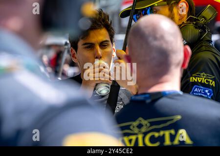 Baku, Aserbaidschan, 16. September 2024, Gabriel Bortoleto, Teilnahme am Renntag, Runde 17 der Formel-1-Meisterschaft 2024. Quelle: Michael Potts/Alamy Live News Stockfoto