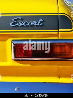 Ford Escort gelb Stockfoto
