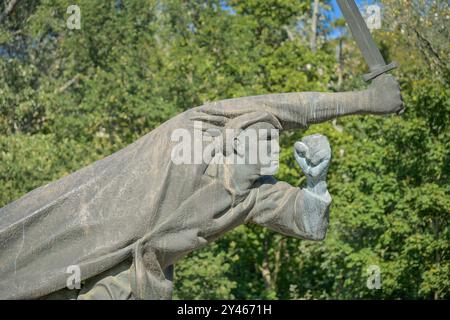 Denkmal Spanienkämpfer, Gedenkstätte für die Interbrigadisten im Spanischen Bürgerkrieg, Volkspark Friedrichshain, Friedrichshain, Berlin, Deutschland Stockfoto