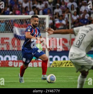 Salvador, Brasilien. Juni 2024. Bahia x Atlético MG, in der Arena Fonte Nova in Salvador, BA. Das Spiel gilt für die brasilianische Serie A, die am Sonntag (15) stattfand. Quelle: Laura Lopes /FotoArena/Alamy Live News Stockfoto