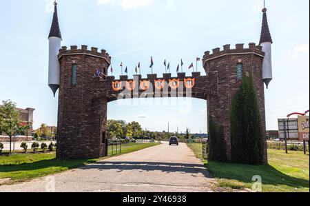 Eintritt in Nelis' Dutch Village in Holland, Michigan, USA Stockfoto