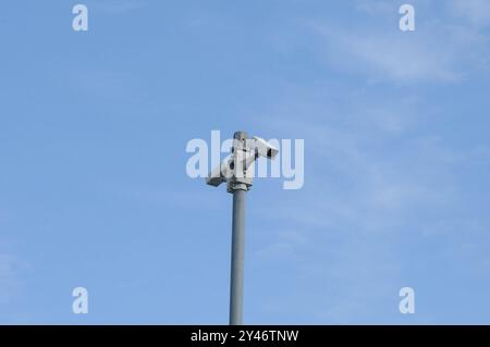 Kastrup/Copenhagen/ Denmark/016 September 2024/.CCTV-Kameras und Überwachungskameras camra in Kastrup Photo. Bilder von Francis Joseph Dean/Dean sind nicht für kommerzielle Zwecke bestimmt Stockfoto