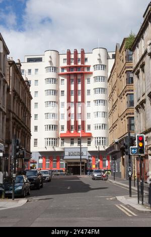 Das Beresford Hotel in der Sauchiehall Street in Glasgow, Schottland, Großbritannien Stockfoto