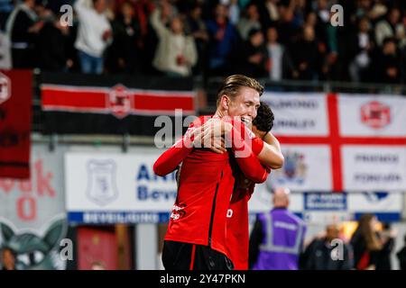 Helmond, Niederlande. September 2024. HELMOND, Helmond Sport - Top Oss, 16.09.2024, Niederländisch Keuken Kampioen Divisie Saison 2024-2025, GS staalwerke stadion Helmond Sport Spieler Dario Sitts Credit: Pro Shots/Alamy Live News Stockfoto