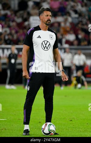 Arena Düsseldorf Deutschland, 7,9.2024, Fußball: UEFA Nations League 2024/25 Spieltag 1, Deutschland (GER) gegen Ungarn (HUN) - Assistenztrainer Sandro Wagner Stockfoto