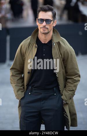 London, Großbritannien. September 2024. Im Bild: David Gandy besucht Burberrys SS25-Runway-Show während der London Fashion Week September 2024 im National Theatre. Quelle: Justin Ng/Alamy Live News Stockfoto